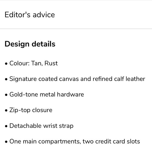 π COACH SMALLπ SIGNATURE WRISTLET IN COATED CANVAS & LEATHER - Picture 7 of 8